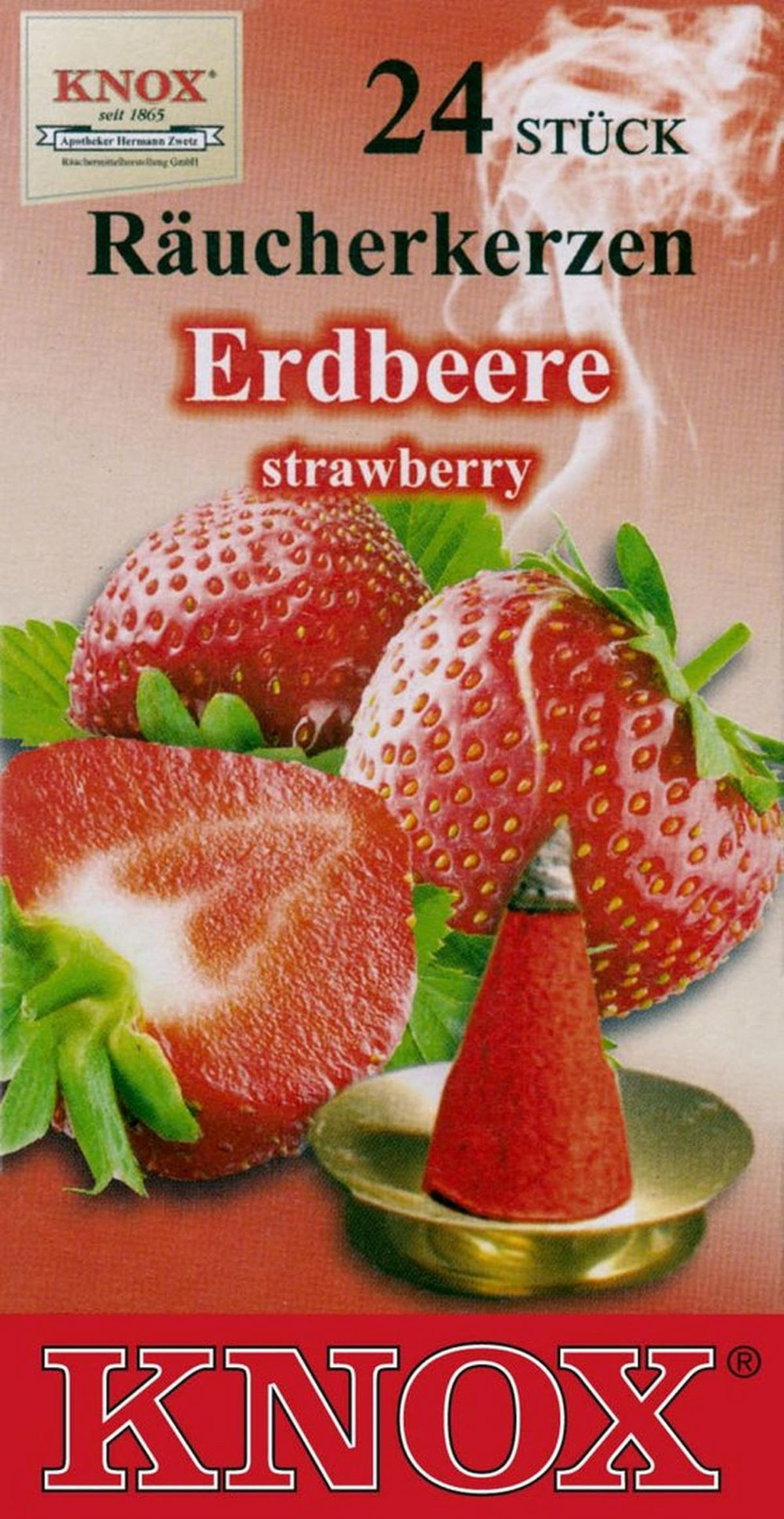 RÄUCHERKERZEN Erdbeere 24er Packung - Multicolor, Holz (6.5/2.3/12.5cm)