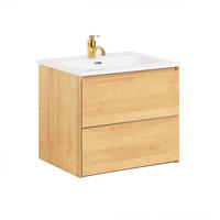 WASCHTISCHKOMBI Natur - Braun, Keramik/Holzwerkstoff (61/54/46cm) - SoBuy