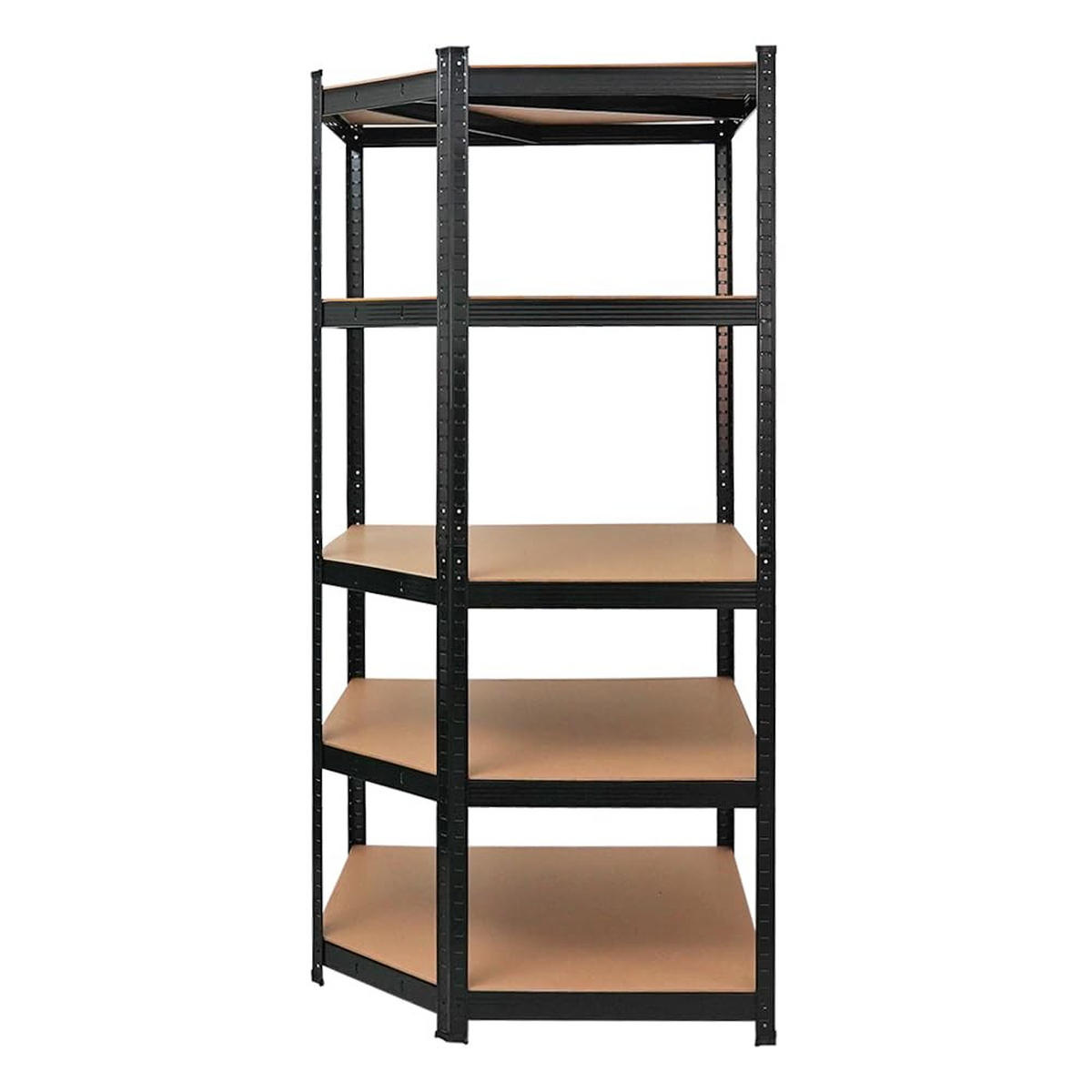 ECKREGAL Ragnar 180x90x60 cm Fachlast 175 kg Schwarz - Schwarz, Metall (90/180/60cm) - PROREGAL