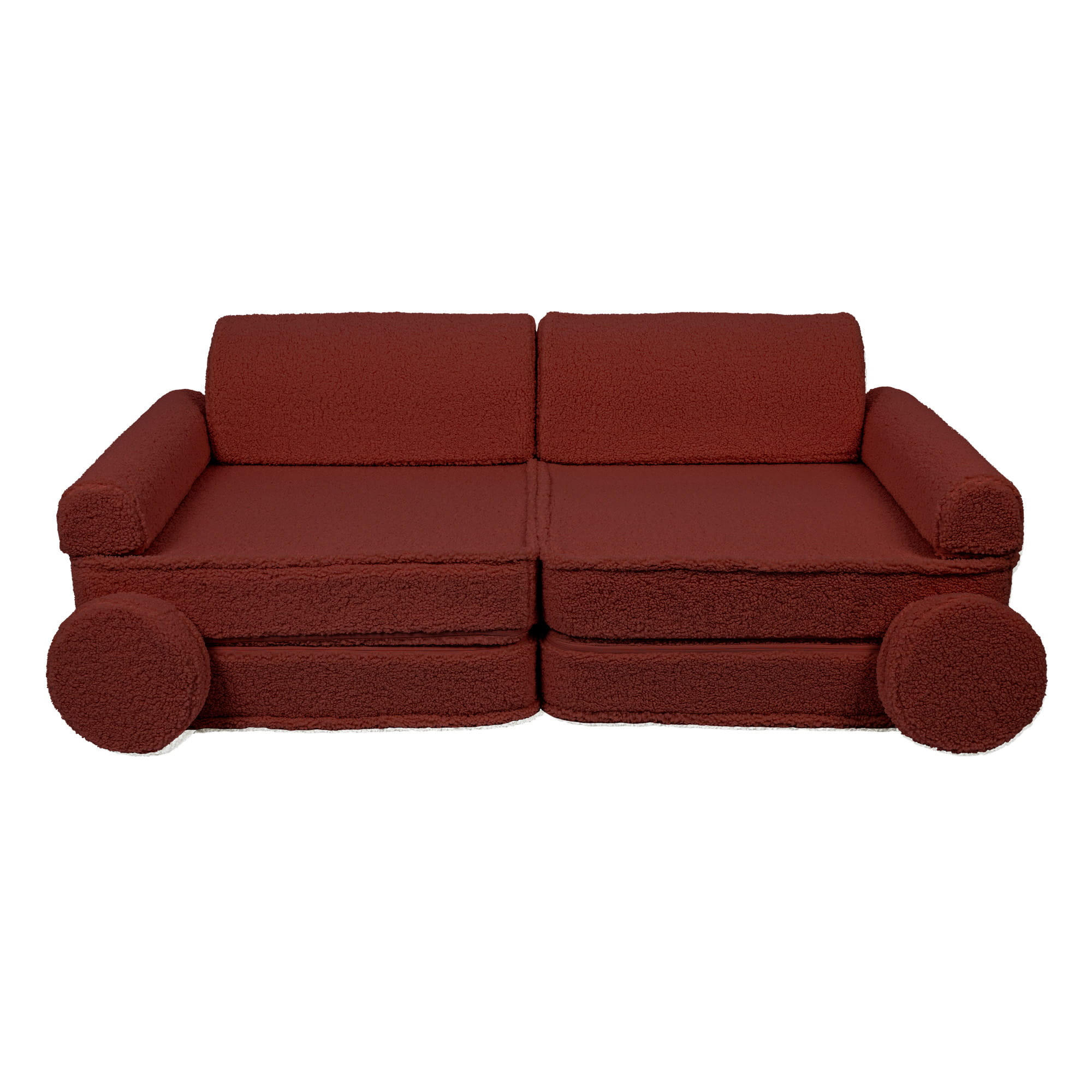 MeowBaby Kindersofa, Dunkelbraun 160x24x80 cm