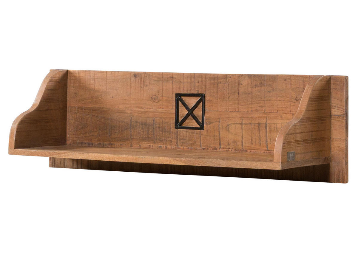 WANDREGAL Akazie 85x22x24 natur versiegelt NATURE OF SPIRIT #317 - Braun, Holzwerkstoff (85/24/22cm) - Massivmoebel24