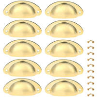 MÖBELGRIFF Gold 10er-Set 82 mm - Goldfarben, Metall (3.5/2.2/8.1cm)
