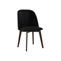 STUHL Monti 3, Holzfarbe: Nuss - Walnussfarben/Schwarz, Holz (48/83/55cm) - MIRJAN24