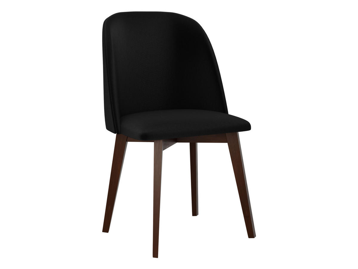 STUHL Monti 3, Holzfarbe: Nuss - Walnussfarben/Schwarz, Holz (48/83/55cm) - MIRJAN24