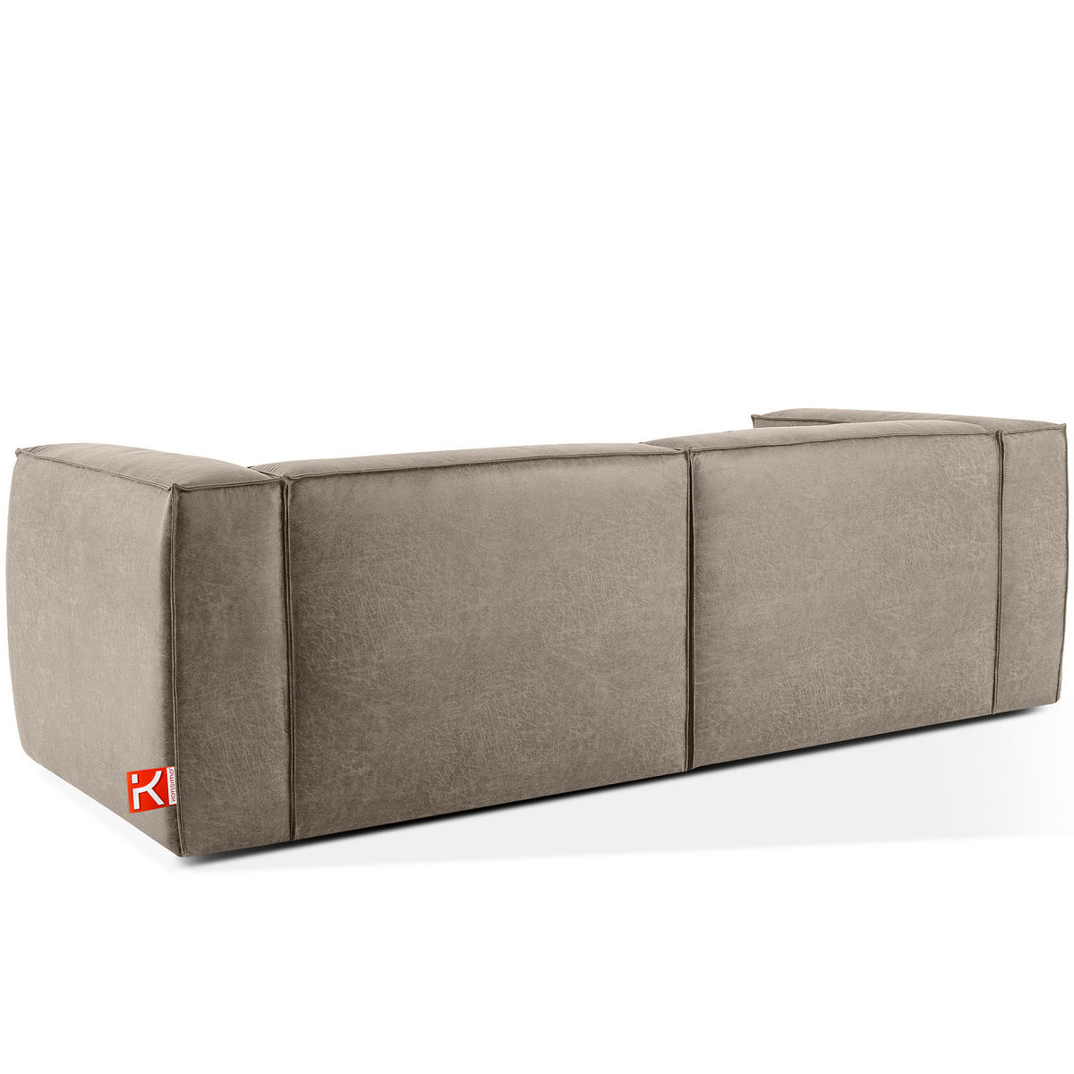3-SITZER SOFA FEROX, Hellgrau - Hellgrau, Holz/Holzwerkstoff (240/73/96cm) - KONSIMO®