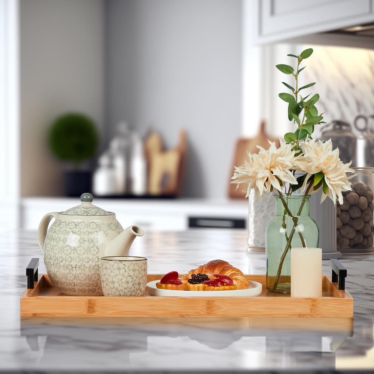 TABLETT - Hellbraun, Holz/Holzwerkstoff (50/7/30cm) - Relaxdays