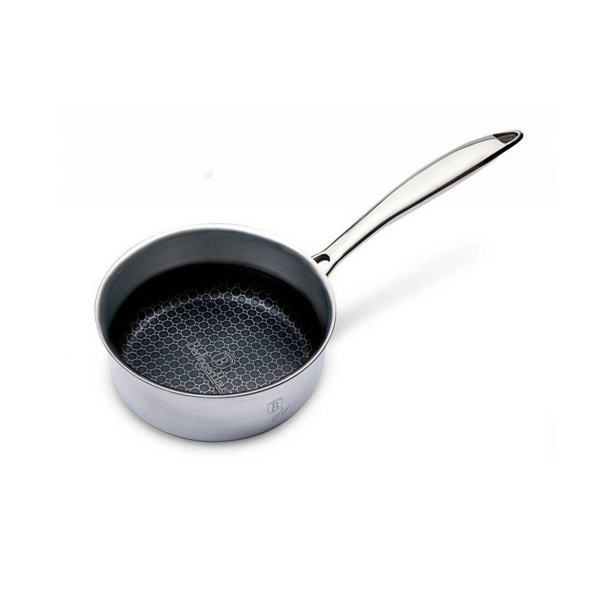 STIELTOPF Silber 18/18/8.5 cm BH6559 - Silberfarben, Metall (18cm) - Berlinger Haus