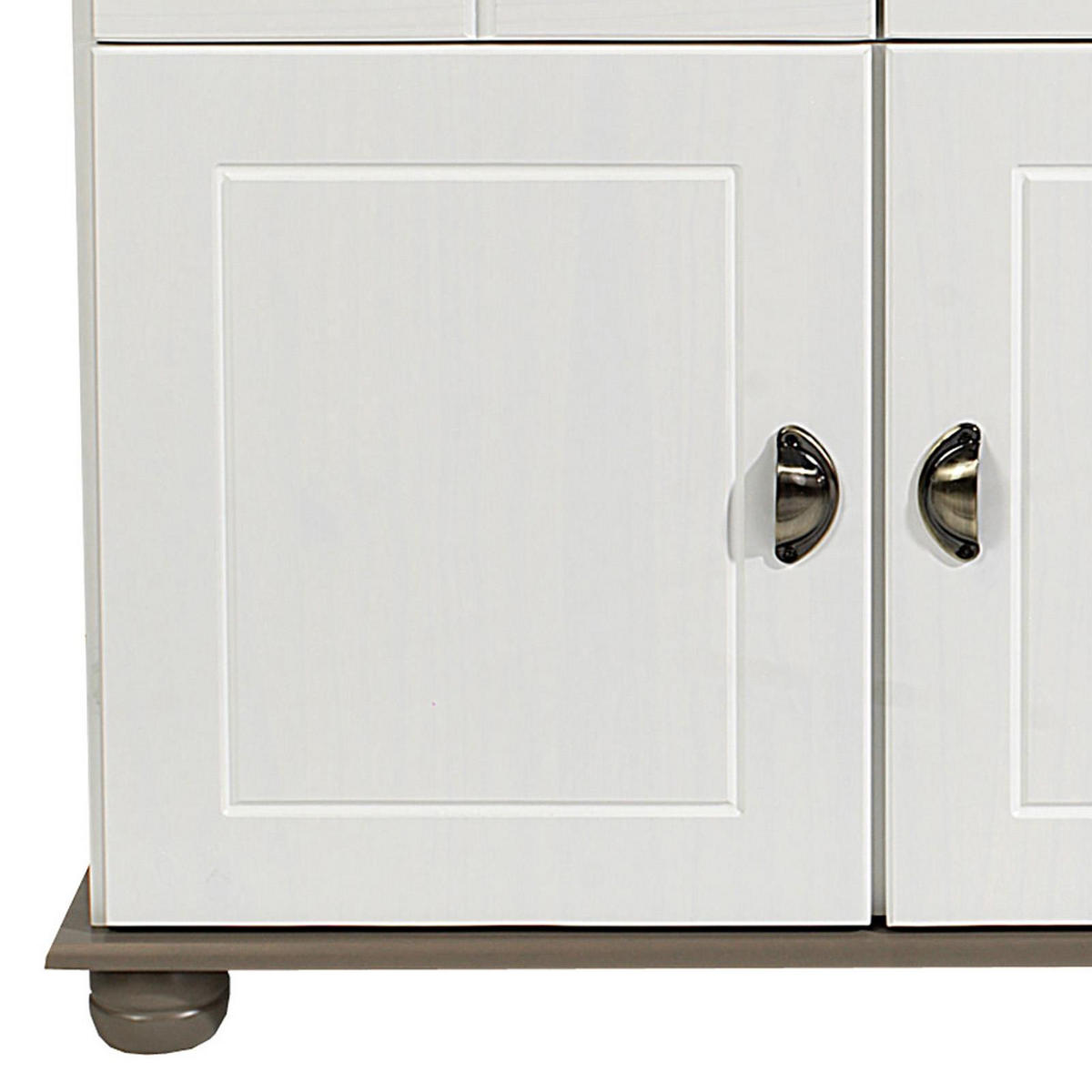 APOTHEKERKOMMODE COLMAR - Taupe/Weiß, Holz (134/80/39cm) - IDIMEX