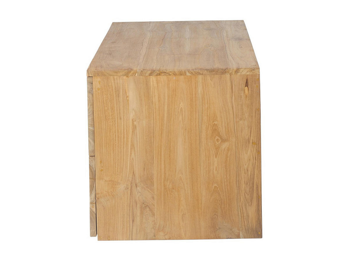 WASCHBECKENUNTERSCHRANK - 115 cm x 45 cm - holz - naturfarben hell Bimbing - Naturfarben, Holz (115/45/45cm) - Vente-Unique
