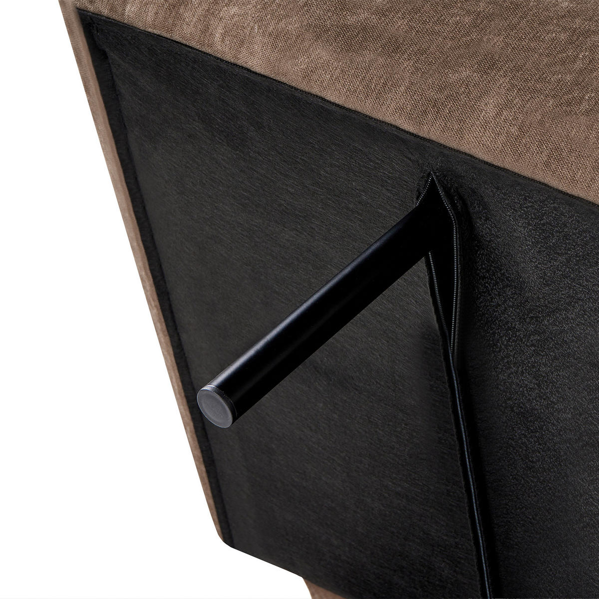 SCHLAFSOFA 2-Sitzer Chenillegewebe Braun Risor - Braun, Textil (190/83/90cm) - Beliani