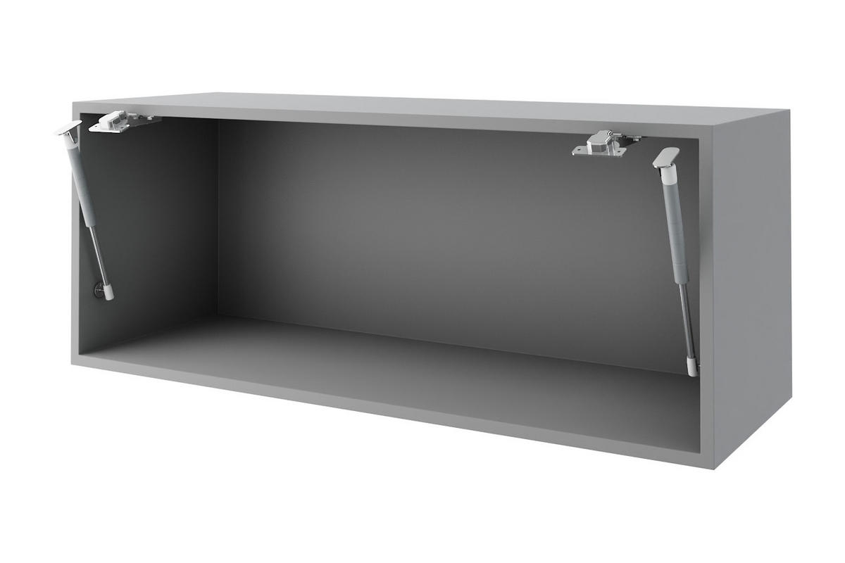 KLAPPHÄNGESCHRANK Kvantum W4BS/90 Vanille Matt / Grau Matt 90 / 32,5 / 36cm - Creme/Grau, Holz/Holzwerkstoff (90/36/32.5cm) - Feldmann-Wohnen