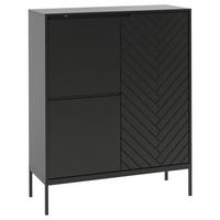 SIDEBOARD Daria Schwarz - Schwarz, Holzwerkstoff (102/145/39cm) - Petits-meubles