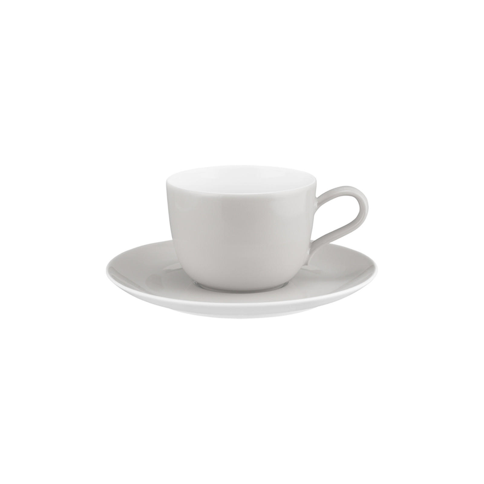 KAFFEETASSE MIT UNTERTASSE Liberty Pure Colors New Grey 260 ml - Grau, Keramik (0.26L) - Seltmann Weiden