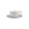 KAFFEETASSE MIT UNTERTASSE Liberty Pure Colors New Grey 260 ml - Grau, Keramik (0.26L) - Seltmann Weiden