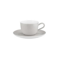 KAFFEETASSE MIT UNTERTASSE Liberty Pure Colors New Grey 260 ml - Grau, Keramik (0.26L) - Seltmann Weiden
