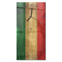 WANDUHR 60x30 cm - Brombeeren - Multicolor, Glas (30/60/0.4cm) - TULUP