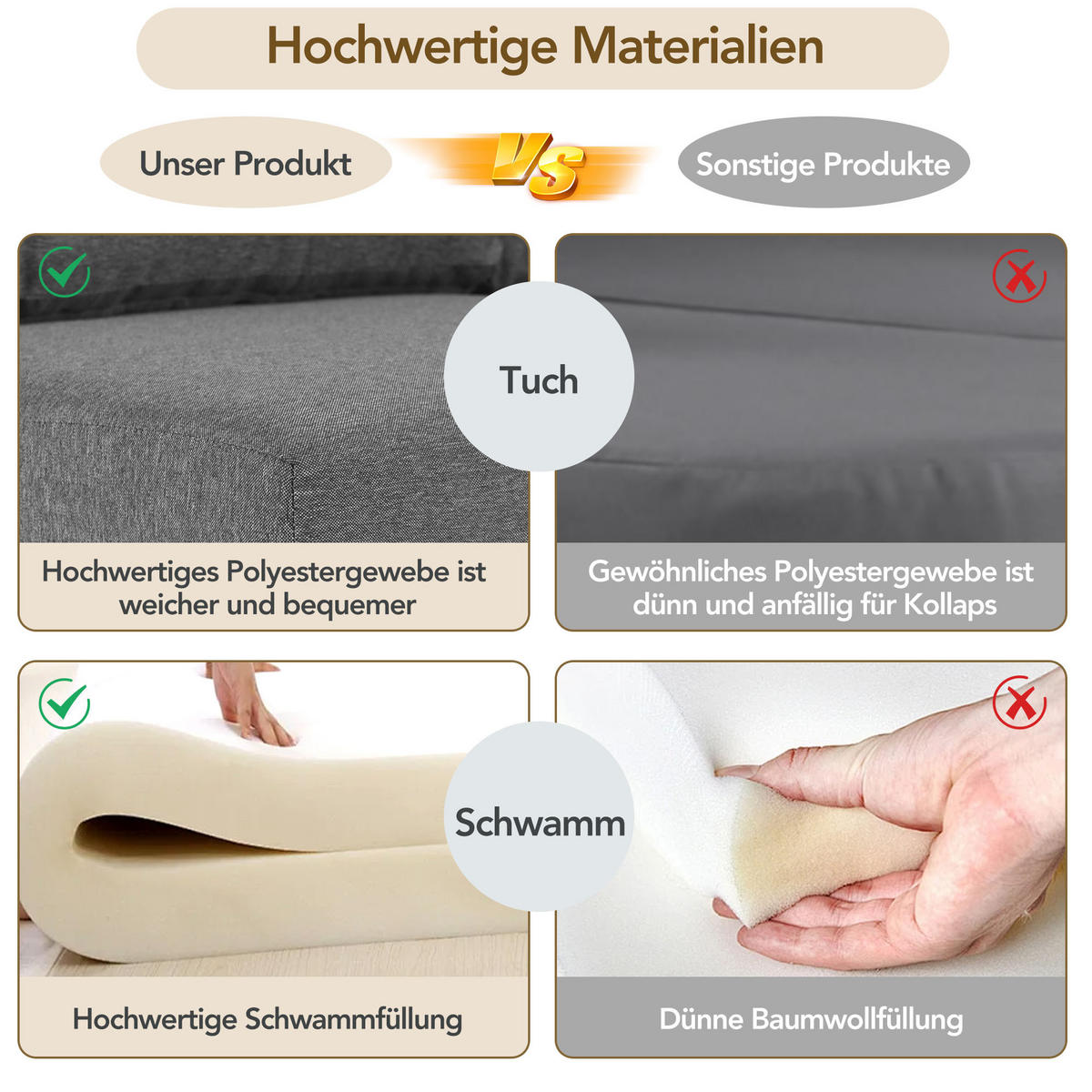 LOUNGESESSEL Set Iron Sunny Island mit Hocker Tisch und Markise 4teilig Wetterfest für Balkon Garten Grau mit Kissen - Grau, Metall