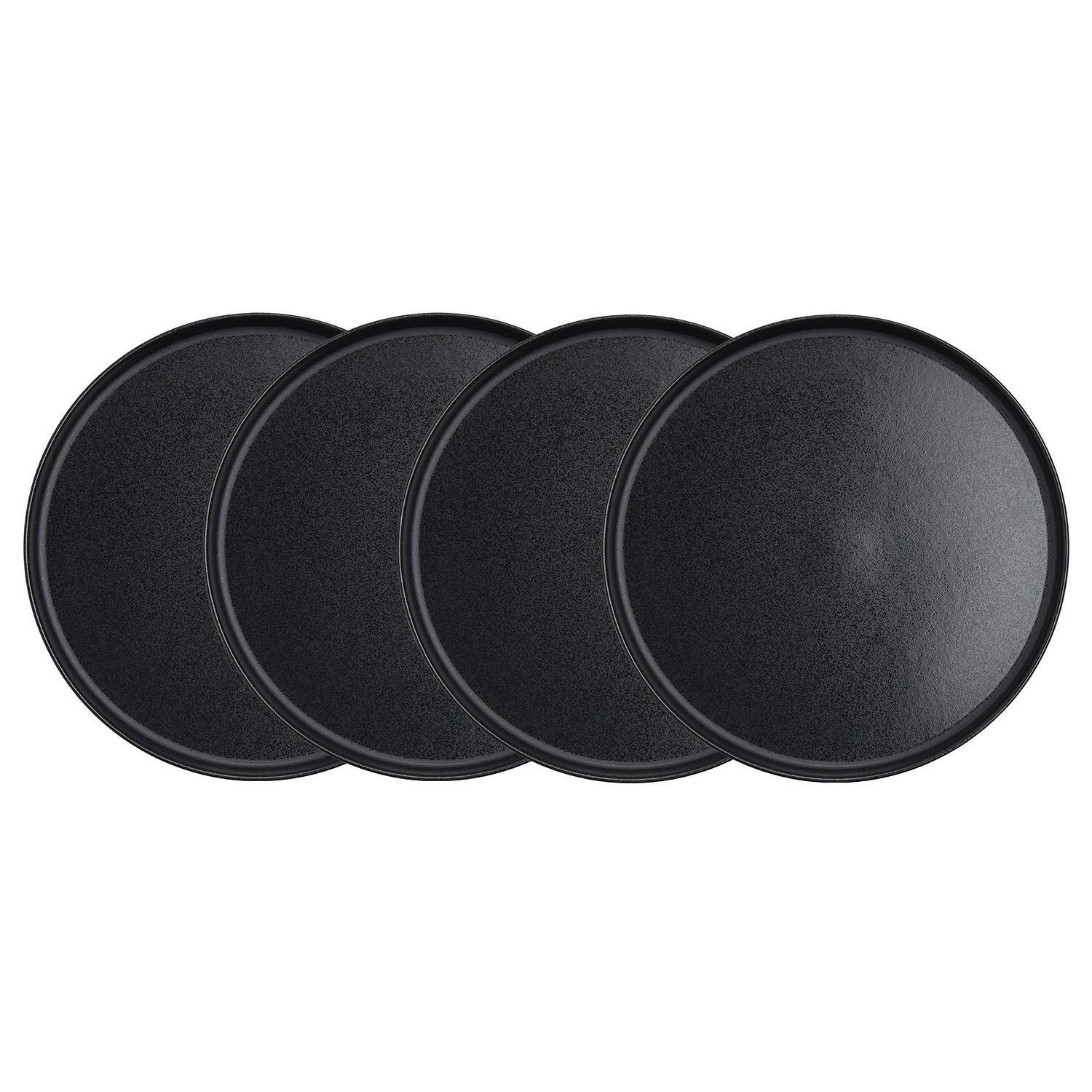 Butlers Teller Schwarz 27x2x27 cm