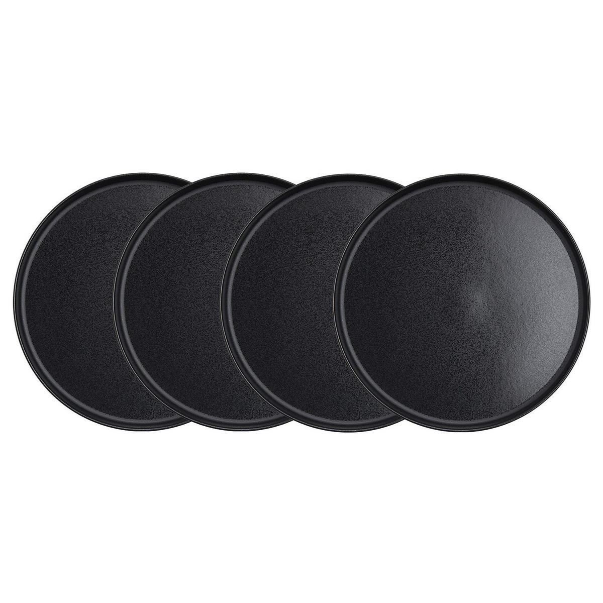 DINNERTELLER (4er Set) Casa Nova - Schwarz, Keramik (27/27/2cm) - Butlers