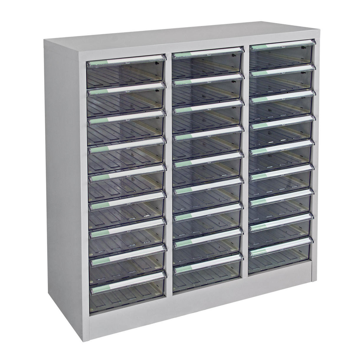 SCHUBLADENCONTAINER Kobra mit 27 Schubladen 88x80x35cm Lichtgrau - Grau, Kunststoff/Metall (80/88/35cm) - PROREGAL