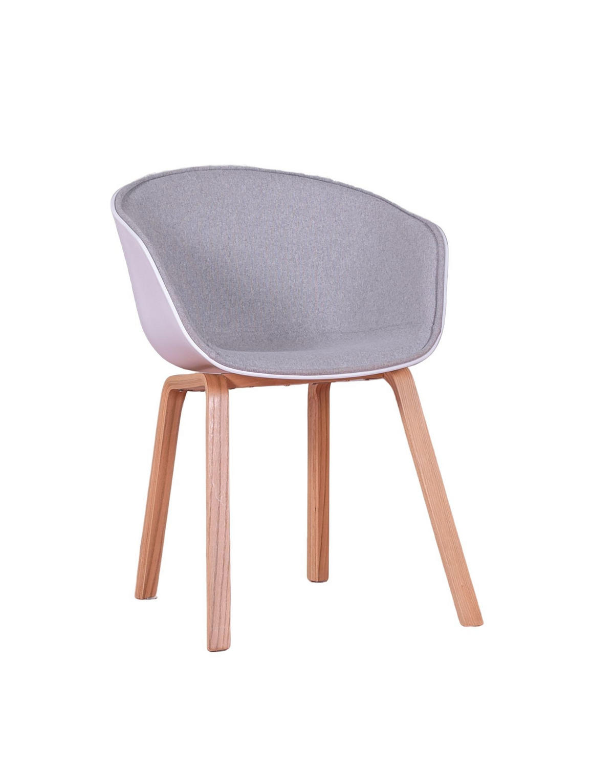 ESSZIMMERSTUHL gepolstert Kunststoff Grau - Grau, Kunststoff (59/78/56cm) - Nest Dream