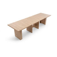 ESSTISCH Rechteckig ausziehbar Eiche Riviera 140 - 300/75/90 - Eichefarben, Holzwerkstoff (90/140/75cm) - designimpex