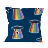 KISSENBEZUG ovni 60x60 cm mehrfarbig - Multicolor, Textil (60/60cm) - Happy Friday