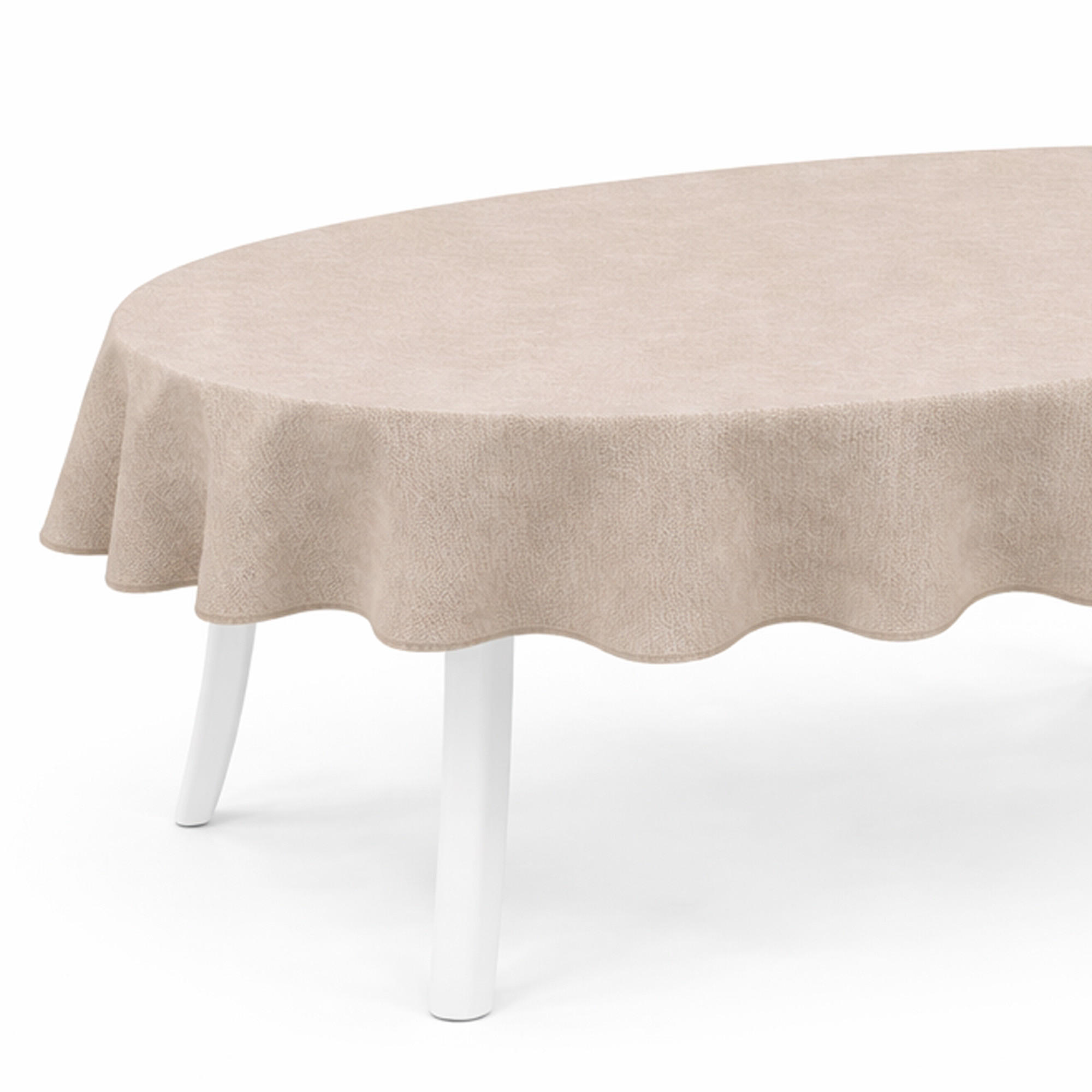 TISCHDECKE Garten Weichschaum 140x180cm - Taupe - Taupe, Kunststoff (180/140cm) - Bestlivings