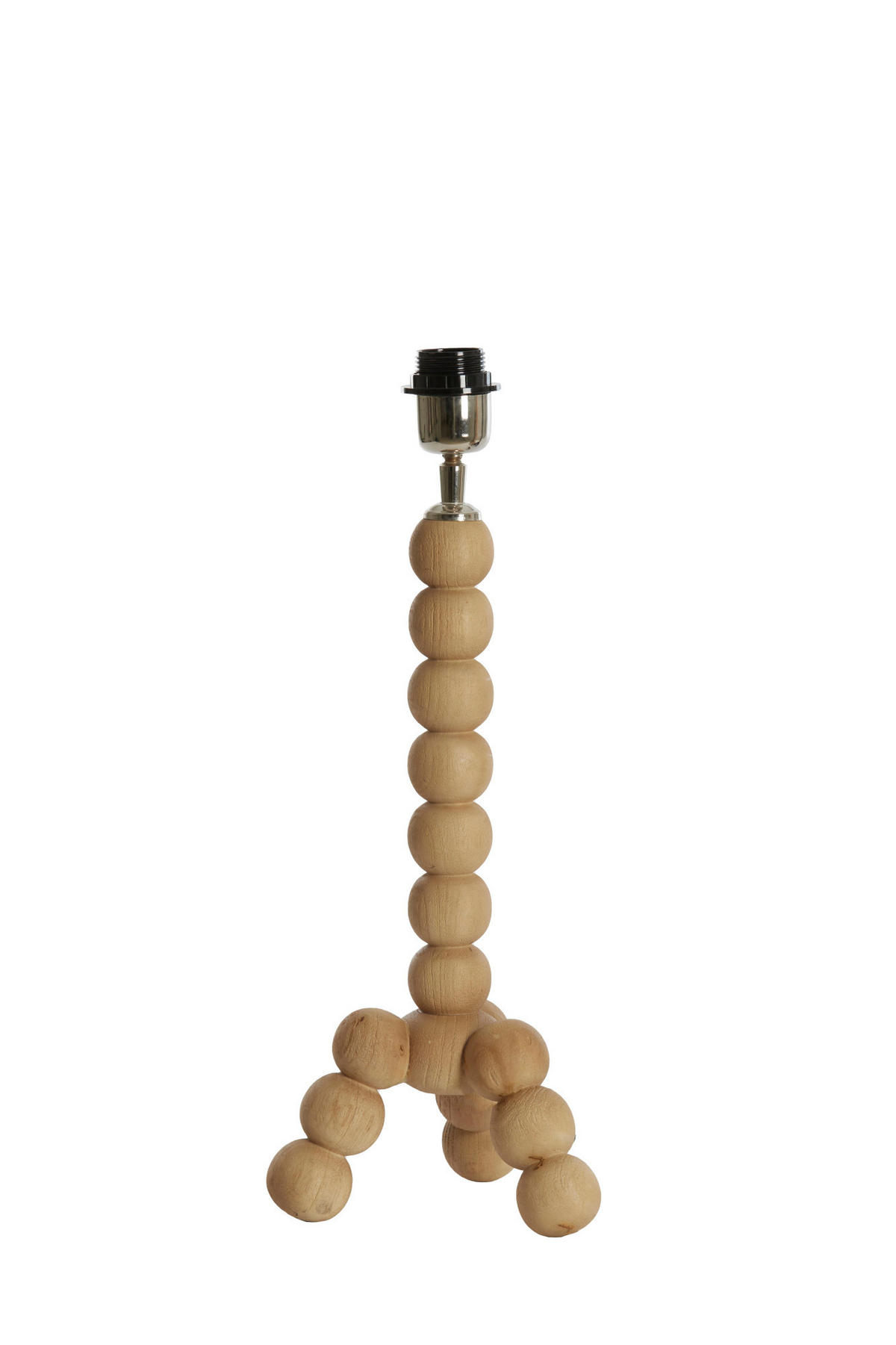 LAMPENFUSS Veglio Braun Ø20/40 cm - Hellbraun, Holz (20/20/40cm) - Light & Living