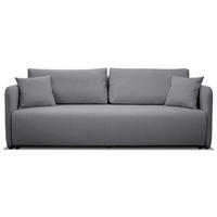 SOFA Anvio Grau mit Schlaffunktion - Schwarz/Grau, Kunststoff/Textil (220/88/100cm) - Selsey