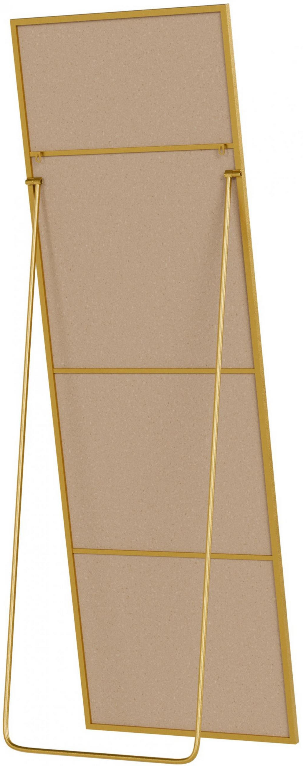 STANDSPIEGEL eckig 50/3/150 cm Glas Gold Glanz - Goldfarben, Glas (50/150/3cm) - CLP