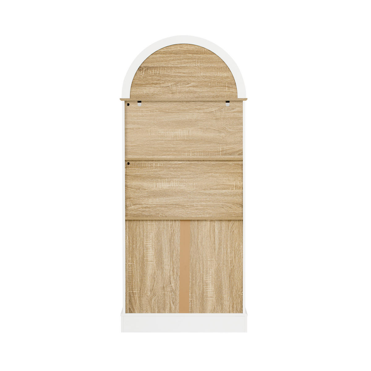 HIGHBOARD DE-38328 76/40/180 cm mit LED-Beleuchtung Weiß - Weiß, Holzwerkstoff (76.2/180/40cm) - ComfortXL