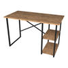 SCHREIBTISCH Nittedal - Eichefarben/Schwarz, Holzwerkstoff/Metall (60/120/75cm) - [en.casa]