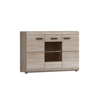 KOMMODE Link Eiche Sonoma 120 / 42 / 86,5cm - Braun/Sonoma Eiche, Holz/Holzwerkstoff (120/87/42cm) - Feldmann-Wohnen