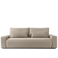 3-SITZER SCHLAFSOFA MOLLIS, Corduroy, Beige - Beige, Holz/Holzwerkstoff (250/93/108cm) - KONSIMO®
