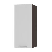 KÜCHENHÄNGESCHRANK Kvantum W2/30 Weiß Matt / Lava Matt 30 / 32,5 / 72cm - Dunkelgrau/Weiß, Holz/Holzwerkstoff (30/72/32.5cm) - Feldmann-Wohnen