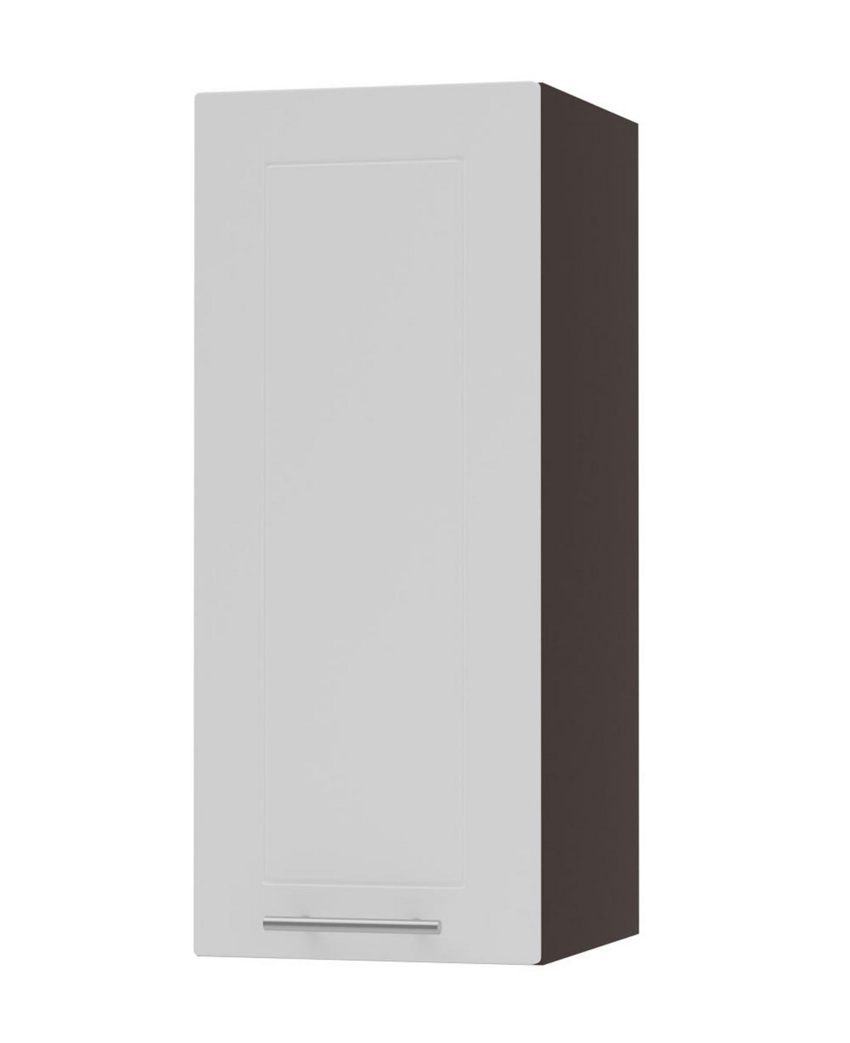 KÜCHENHÄNGESCHRANK Kvantum W2/30 Weiß Matt / Lava Matt 30 / 32,5 / 72cm - Dunkelgrau/Weiß, Holz/Holzwerkstoff (30/72/32.5cm) - Feldmann-Wohnen
