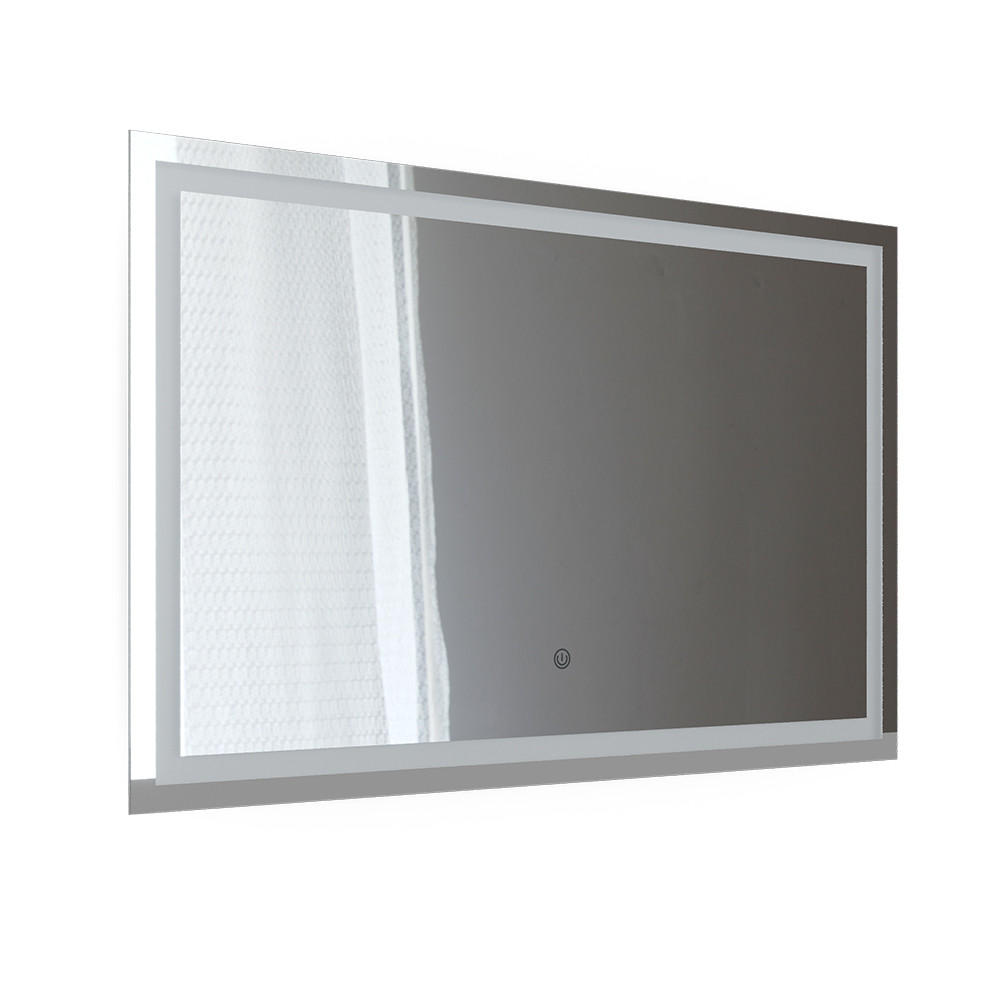 BADEZIMMERSPIEGEL Viola Glas 2.8 x 70 cm mit LED Beleuchtung - Transparent, Glas (2.8/70/110cm) - Vicco
