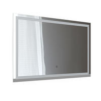 BADEZIMMERSPIEGEL Viola Glas 2.8 x 70 cm mit LED Beleuchtung - Klar, Glas (2.8/70/110cm) - Vicco