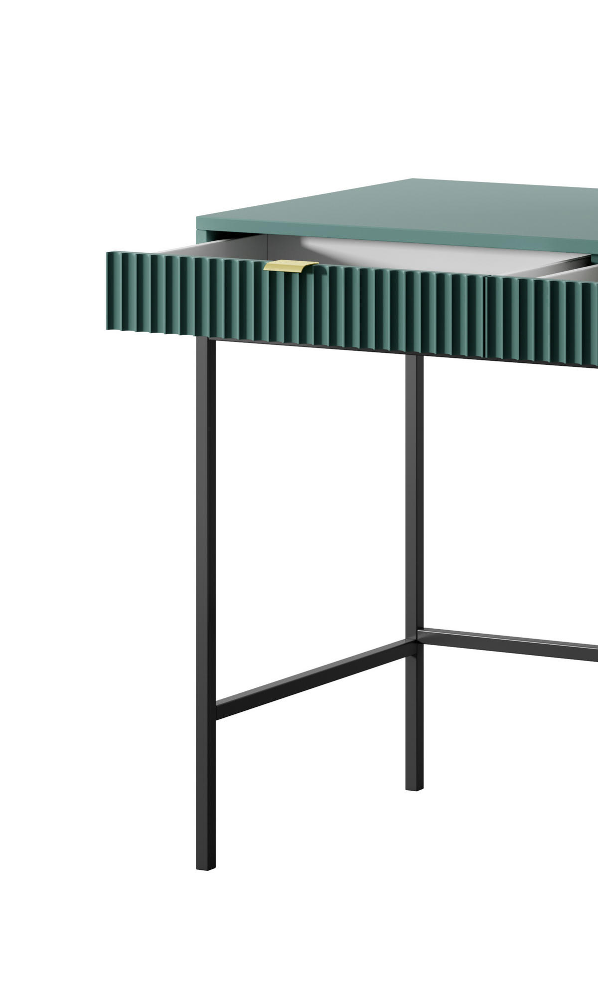 SCHMINKTISCH ZOVA Pastellgrün 104x77x50 cm Little table, Freistehend - Jadegrün/Pastellgrün, Holzwerkstoff/Metall (50/104/77cm) - DomoHome
