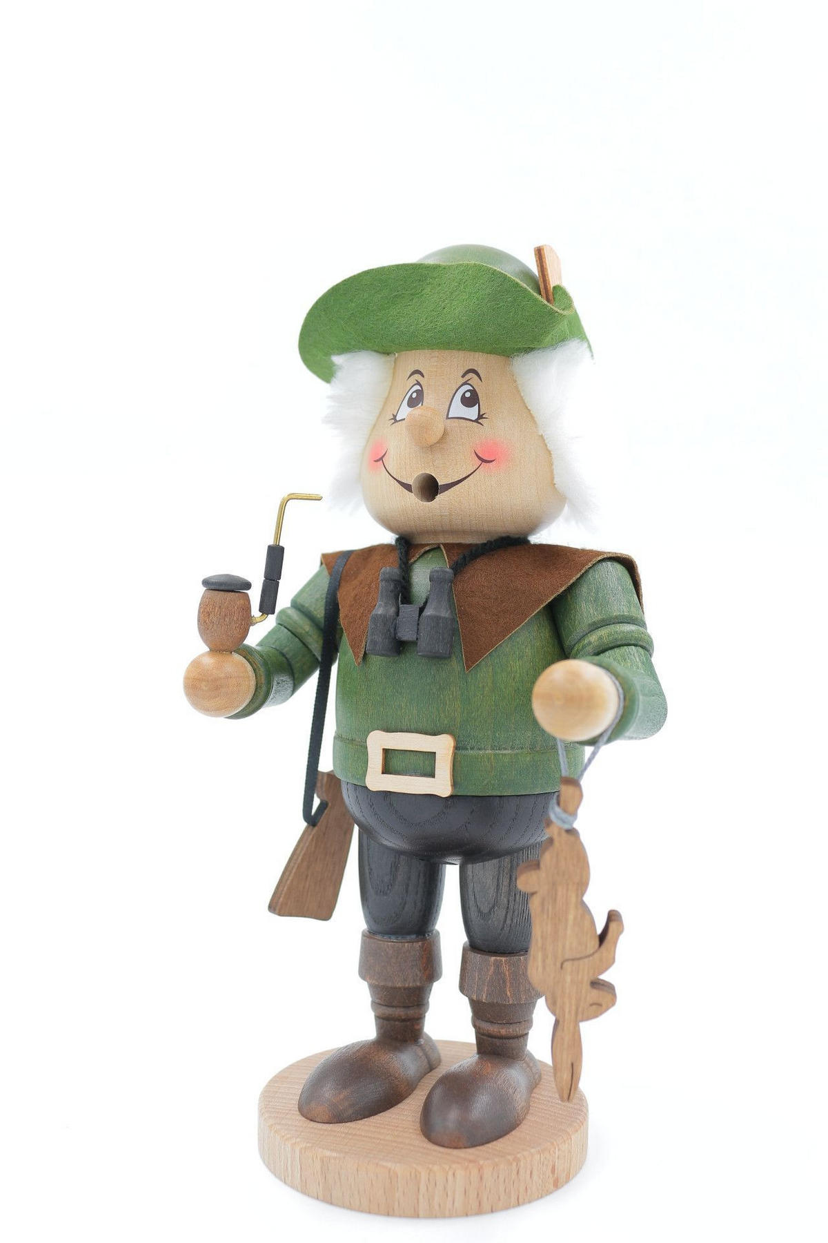 RAUCHFIGUR Wichtel Jäger 23 cm - Multicolor, Holz (11/22/0.1cm)