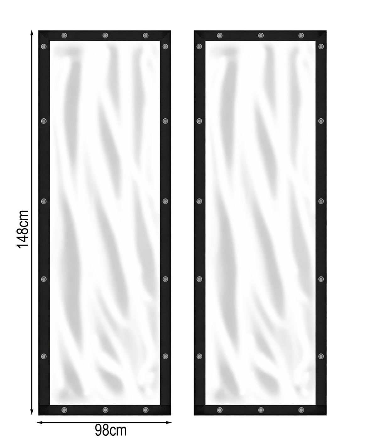 WETTERSCHUTZ Seitlich für Kaminholzregal 100/185 cm Transparent - Transparent, Kunststoff (100/185/1cm) - QUICK STAR