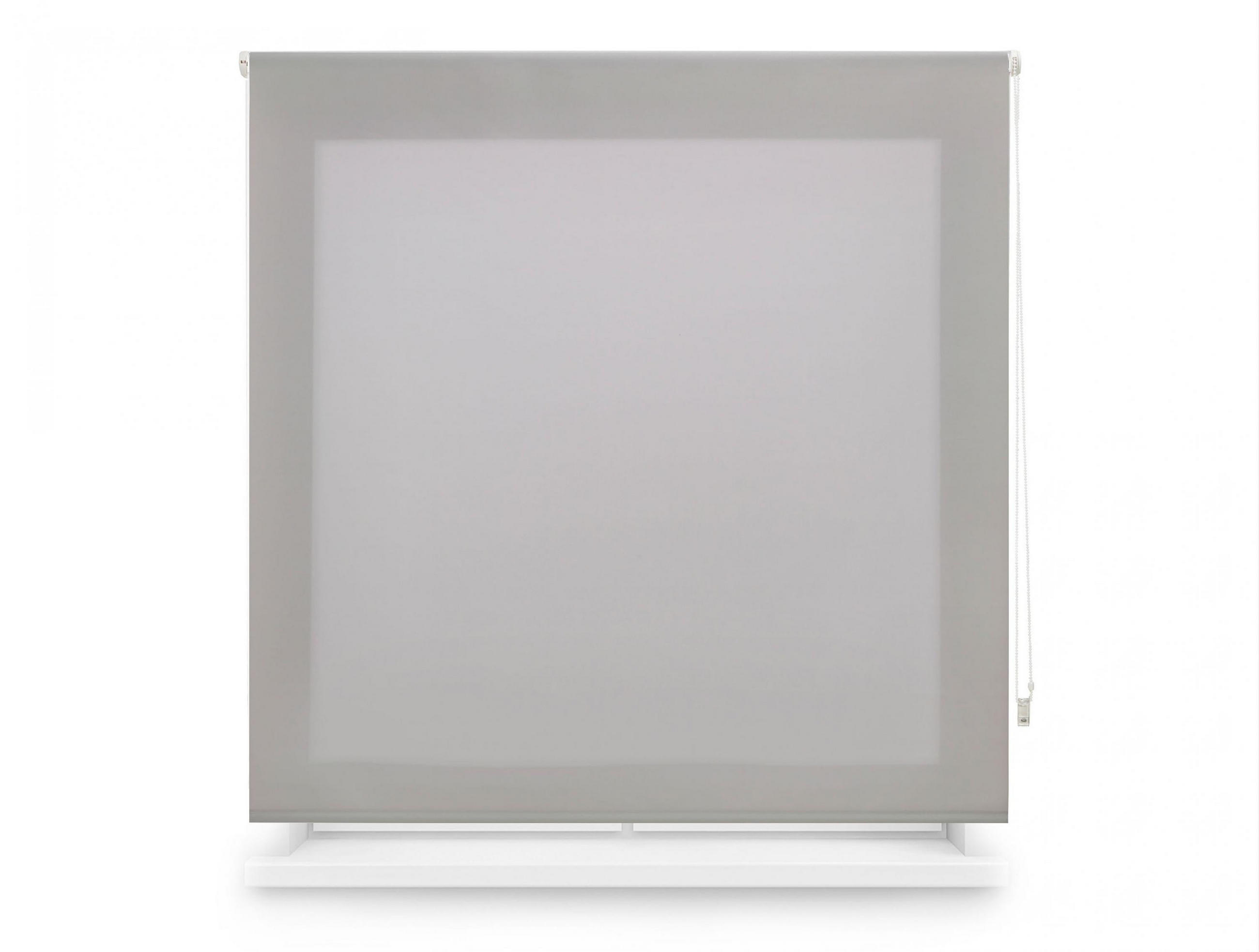 ROLLO Polyester Transluzent Silber 170x175 - Silberfarben, Textil (170/175/1cm) - Purline