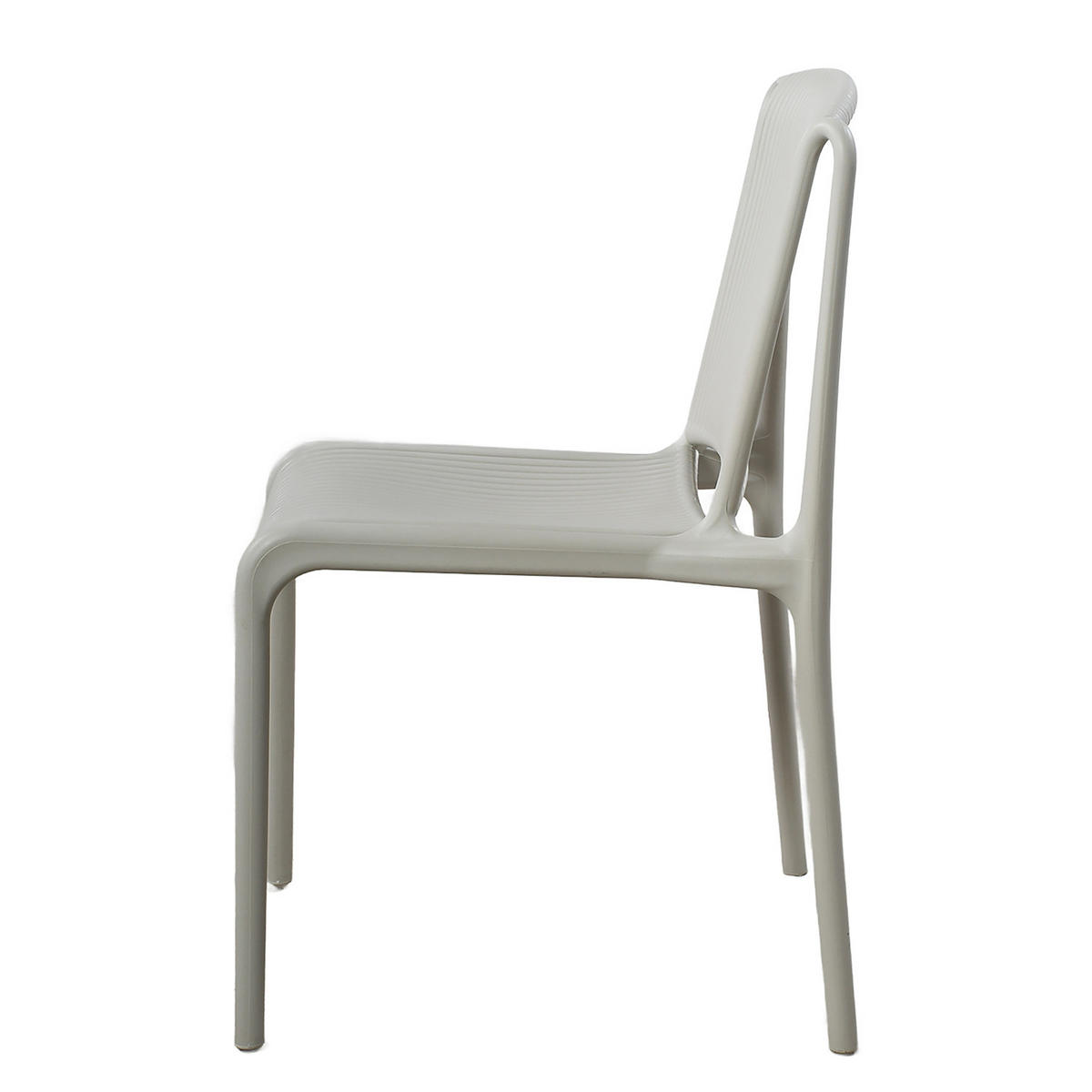 GARTENSTUHL - 2er-Set - Polypropylen - Beige, Kunststoff (53/83/56cm) - home24