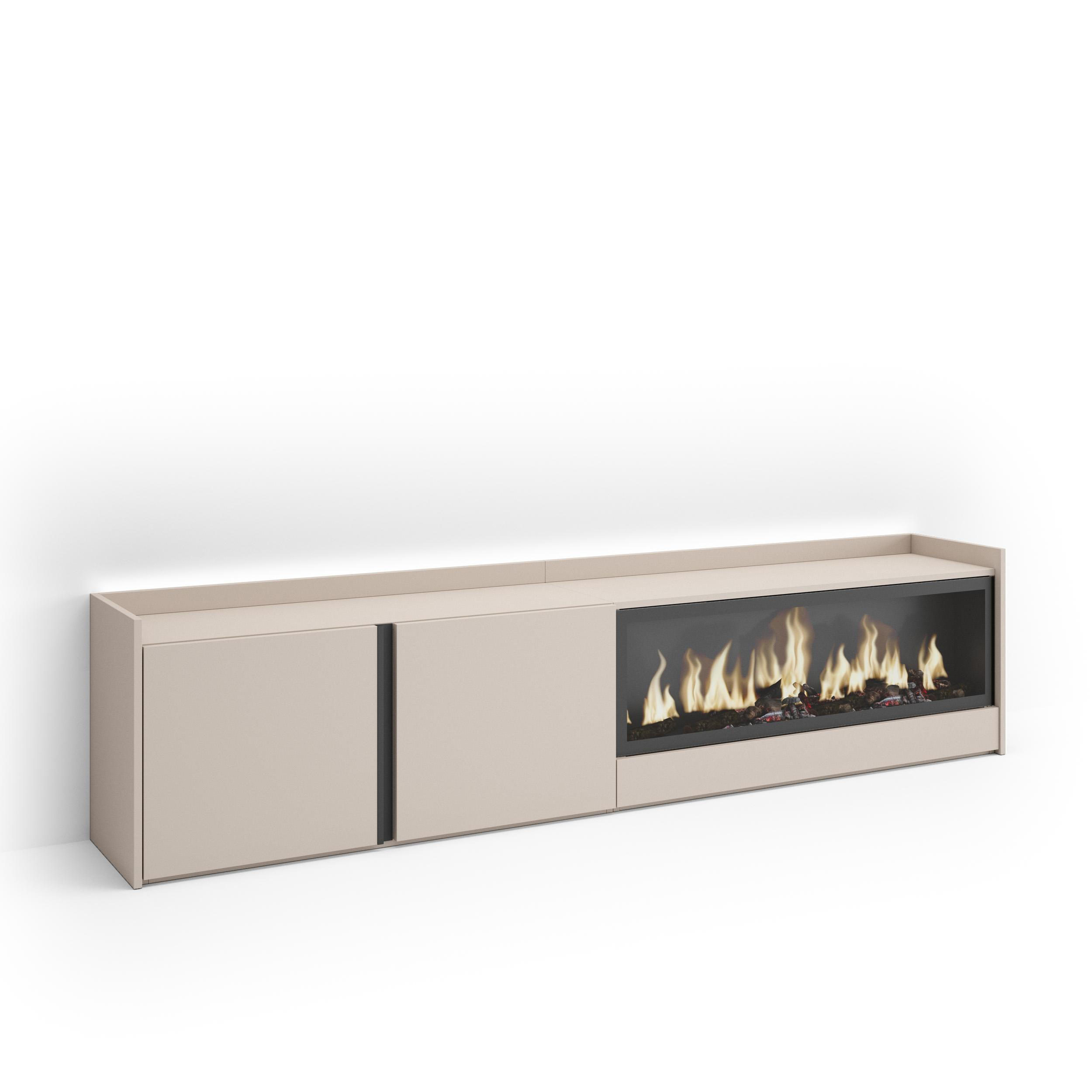 Skraut Home Lowboard, Beige 212x50x35 cm