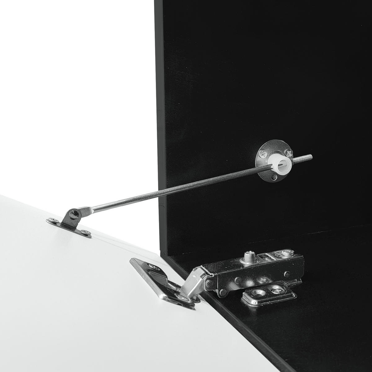 TV-LOWBOARD Float Schwarz-Weiß 180/35/30 cm - Schwarz, Holzwerkstoff (180/30/35cm) - PANGIVO