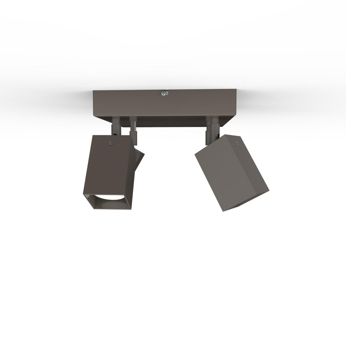 DECKENLEUCHTE - Graubraun, Metall (25/25/18cm) - Lumicom