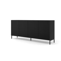 KOMMODE Schwarz, Schwarz 200/87/42 - Schwarz, Holzwerkstoff (200/87/42cm) - RAUMHIRSCH FURNITURE