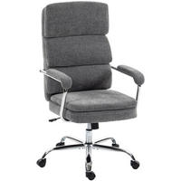 DREHSTUHL 72,5/65/118 cm grau aus Polyester mit Wippmechanik - Grau, Kunststoff (72.5/118/65cm) - OKWISH