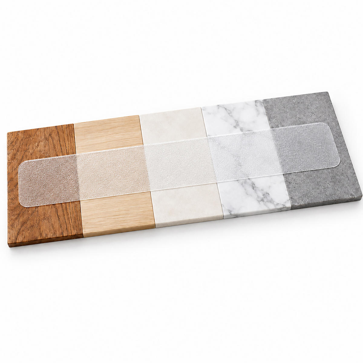 SCHODNICE Průhledné 15dílná-sada samolepicí - průhledná, plast (15/80/0.07cm) - Relaxdays